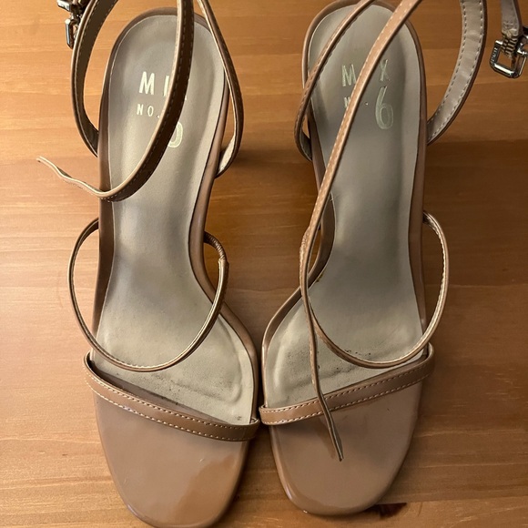 Mix No. 6 Nude Strappy Heels - Picture 3 of 4